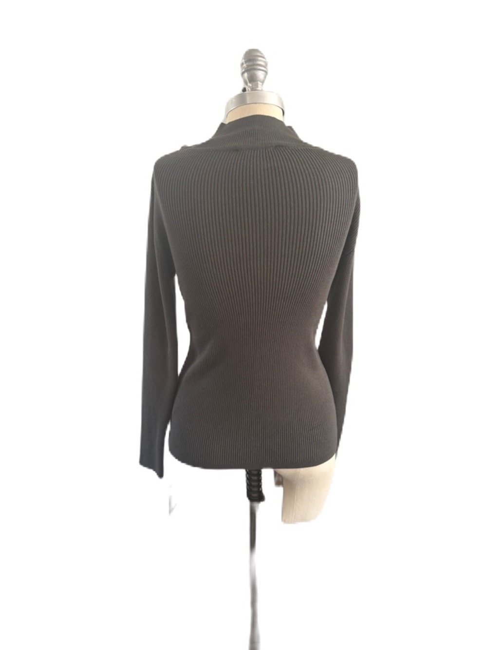 BNWT Cable & Gauge Forest Spruce Ribbed Mock Turtleneck. Size Medium - Picture 6 of 11